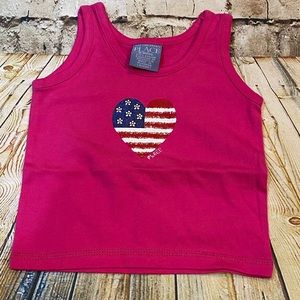 NWT The Children’s Place American Flag tank top